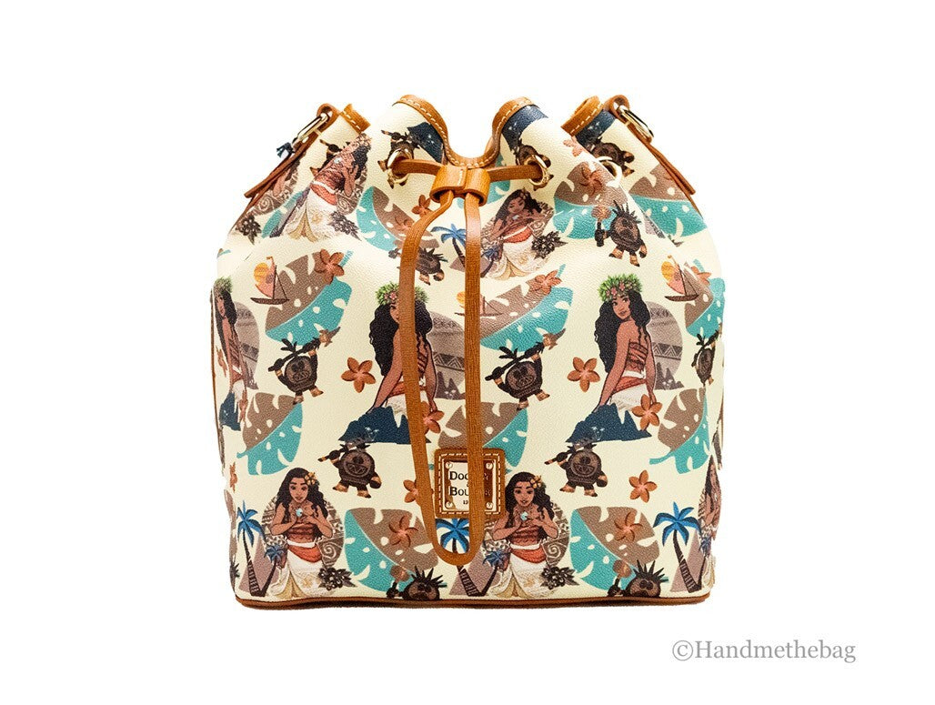 Dooney & Bourke Disney Medium Moana Coated Cotton Bucket Crossbody Bag Handtasche