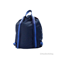 Kate Spade Arya Medium Nylon Nightcap Blue Packable Backpack BookBag Bag