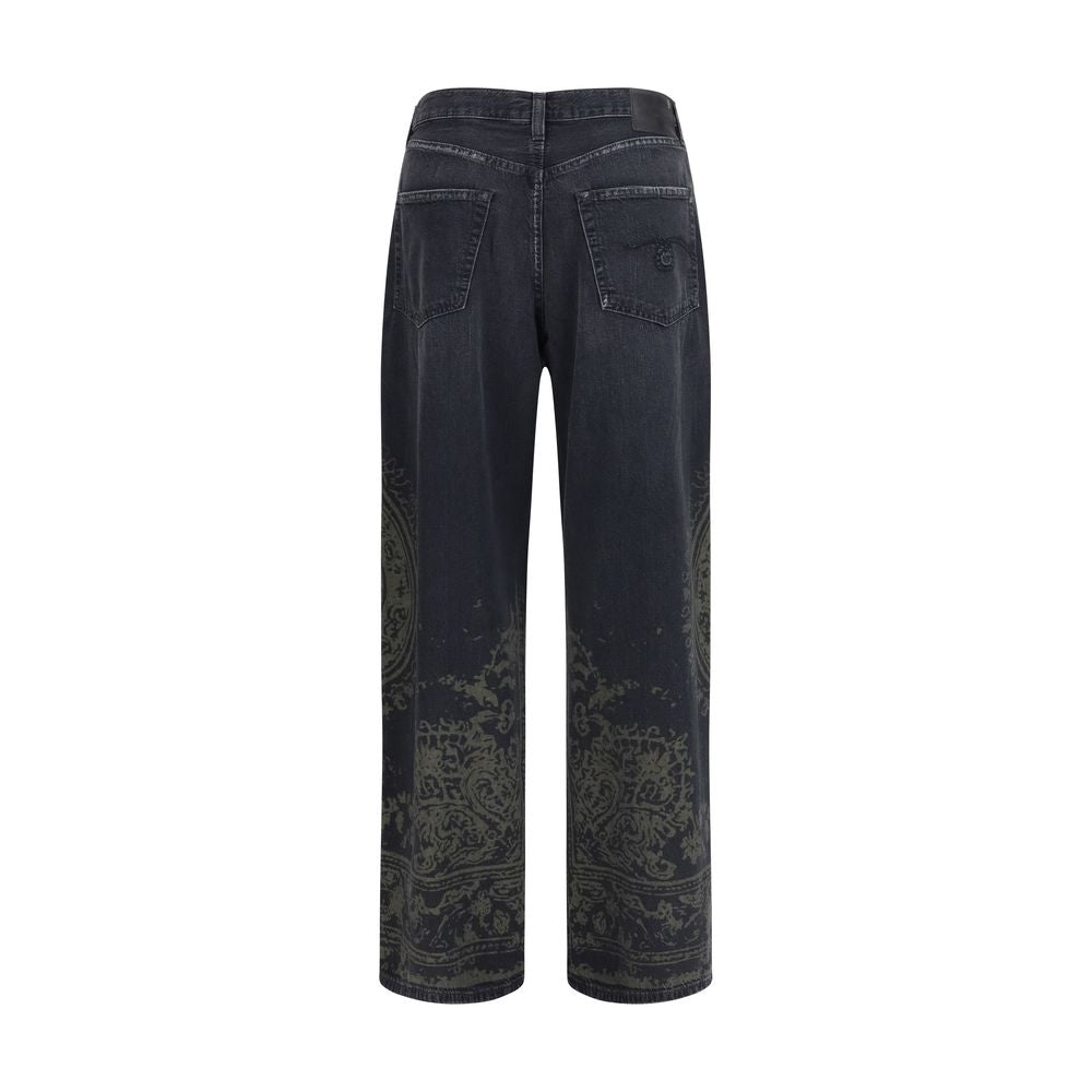 R13 Schwarze Baumwolljeans aus Denim