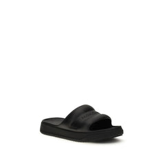 Moncler schwarze Gummi-Sandalen