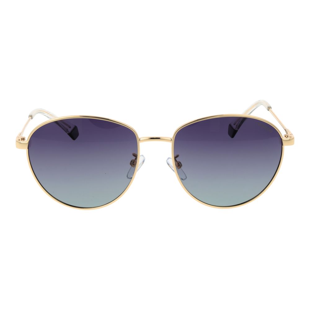 Polaroid – Sonnenbrille aus goldenem Edelstahl