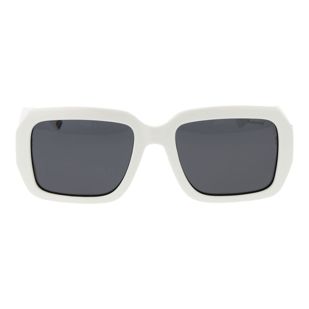 Polaroid Sonnenbrille aus weißem Kunststoff