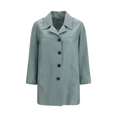 Chloé Blue Lamb Leather Leather Jacket