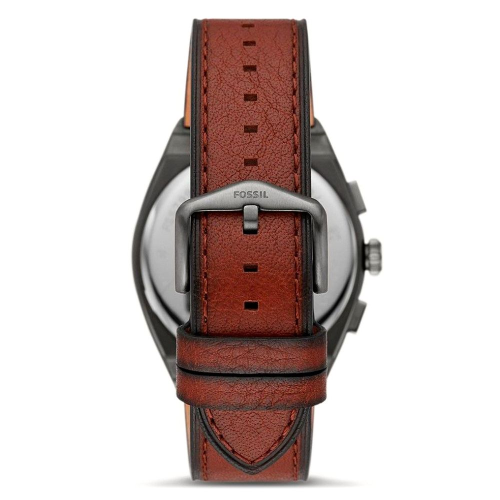 Fossil braune Leder-Anzuguhr