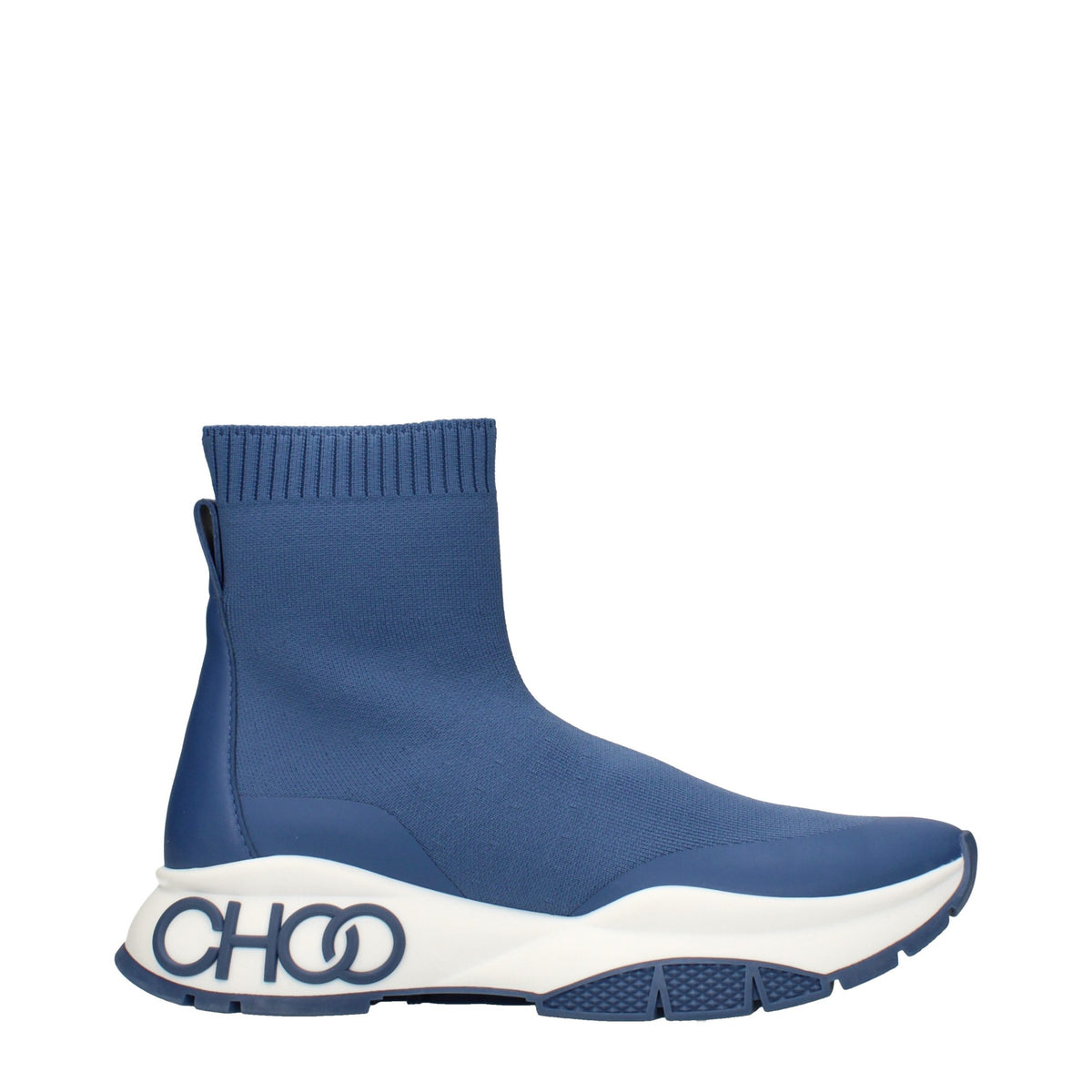Jimmy Choo Blauwe stoffen enkellaarzen