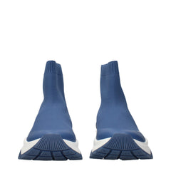 Jimmy Choo Blauwe stoffen enkellaarzen