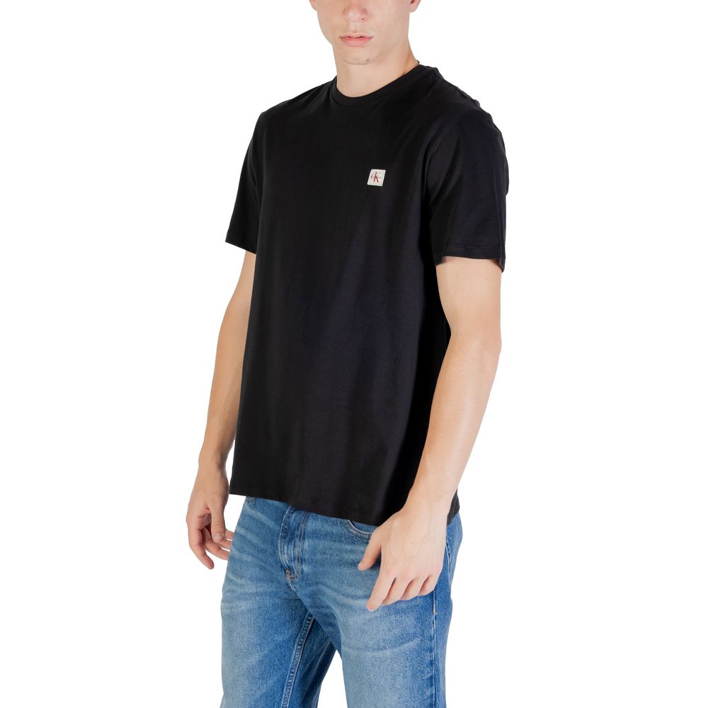 Calvin Klein Jeans Schwarzes Baumwoll-T-Shirt