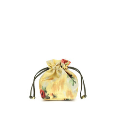 Ganni Tweekleurige Clutch van Gerecycled Katoen