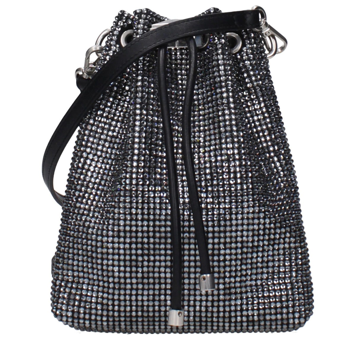 Jimmy Choo Zwart Satijnen Crossbodytas