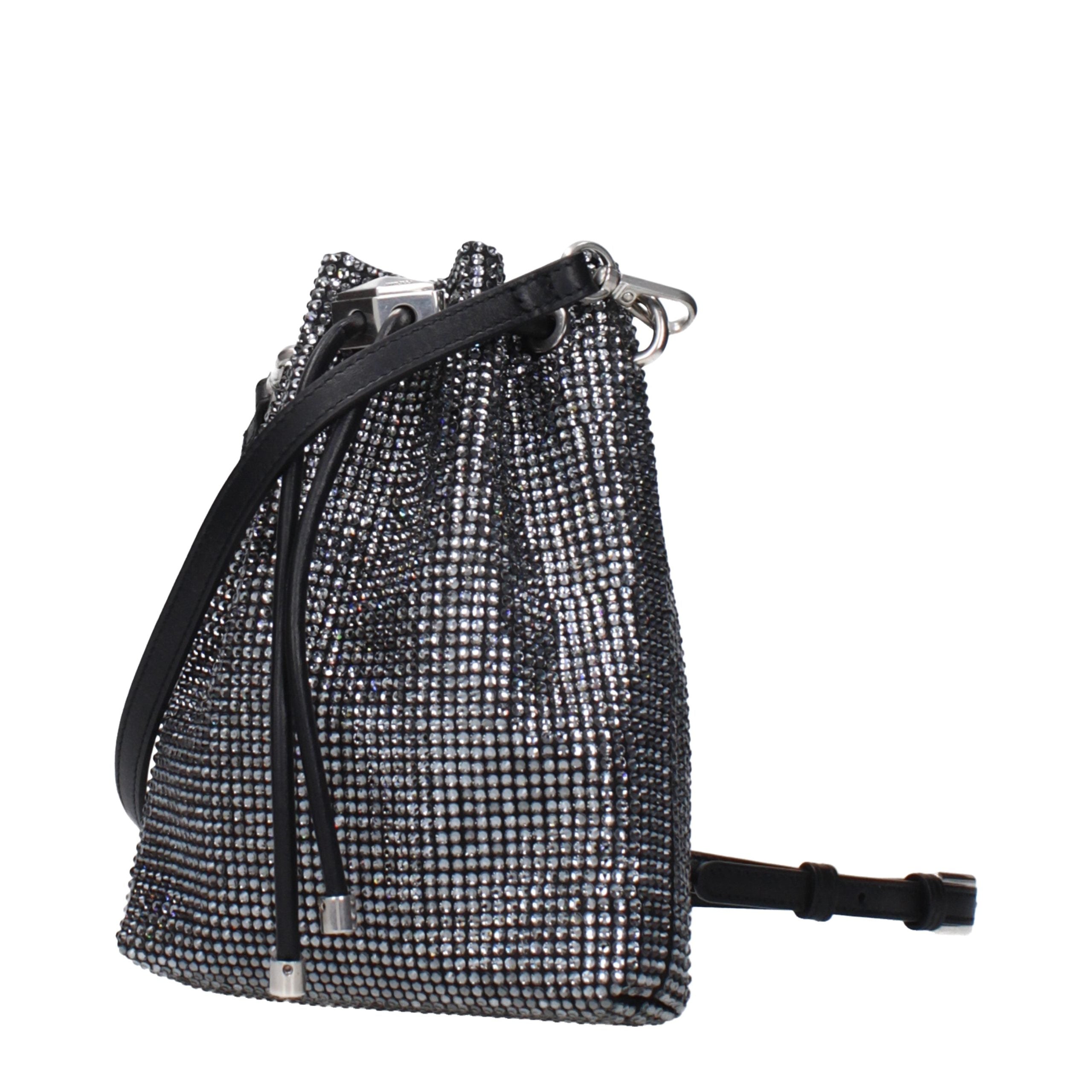 Jimmy Choo Zwart Satijnen Crossbodytas