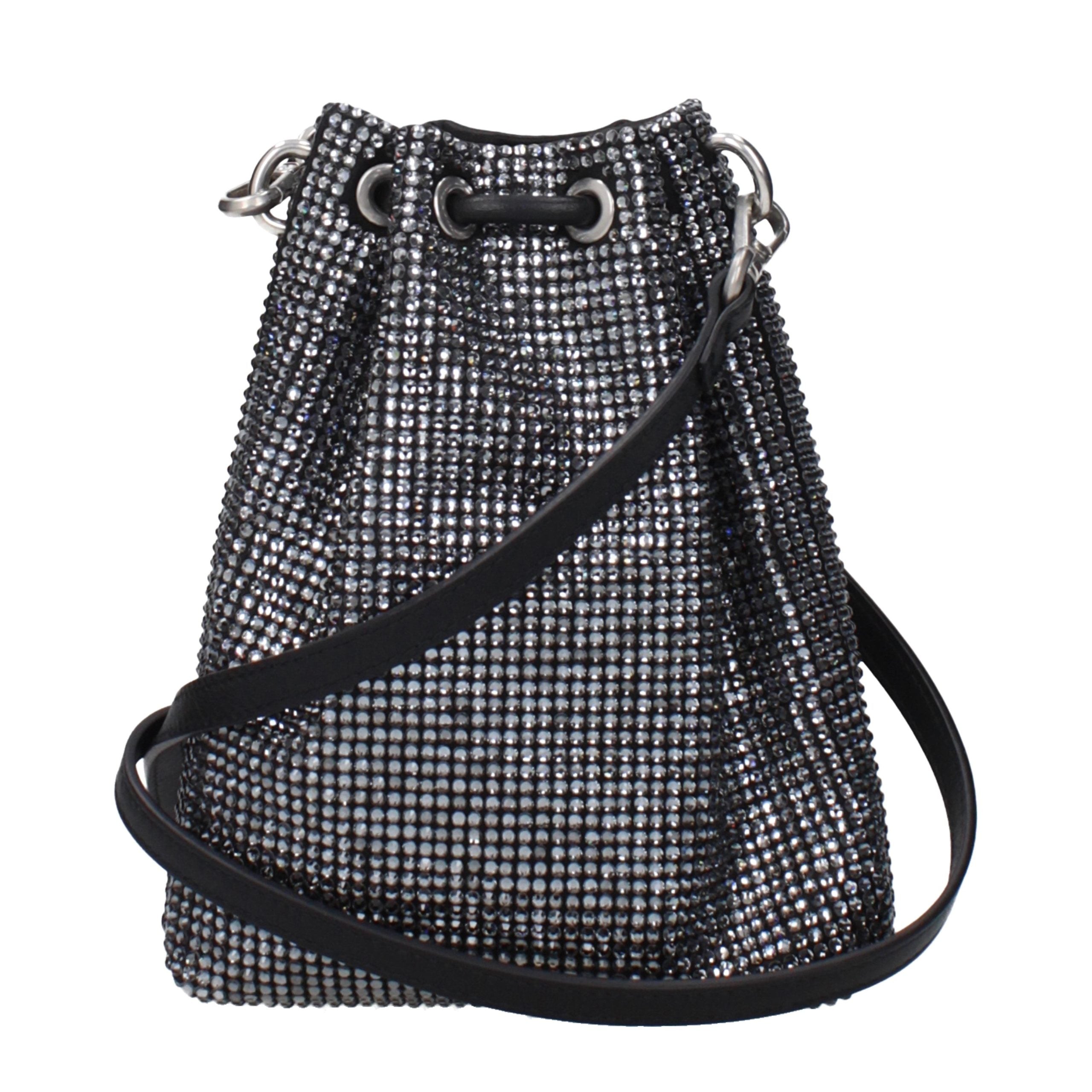 Jimmy Choo Zwart Satijnen Crossbodytas