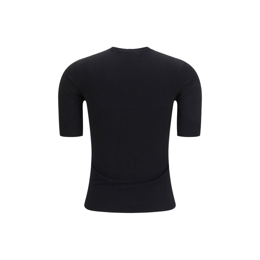 Max Mara Schwarzes Viskose-T-Shirt