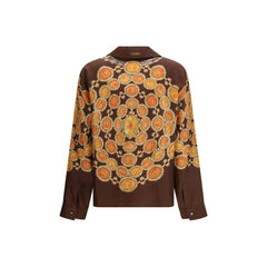 Versace Bruine Stoffen Blouse