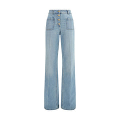 Valentino Garavani Blue Cotton Jeans Denim