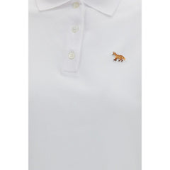 Maison Kitsuné Wit Katoenen Poloshirt