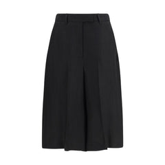 Lardini Bermuda-Shorts aus schwarzer Viskose