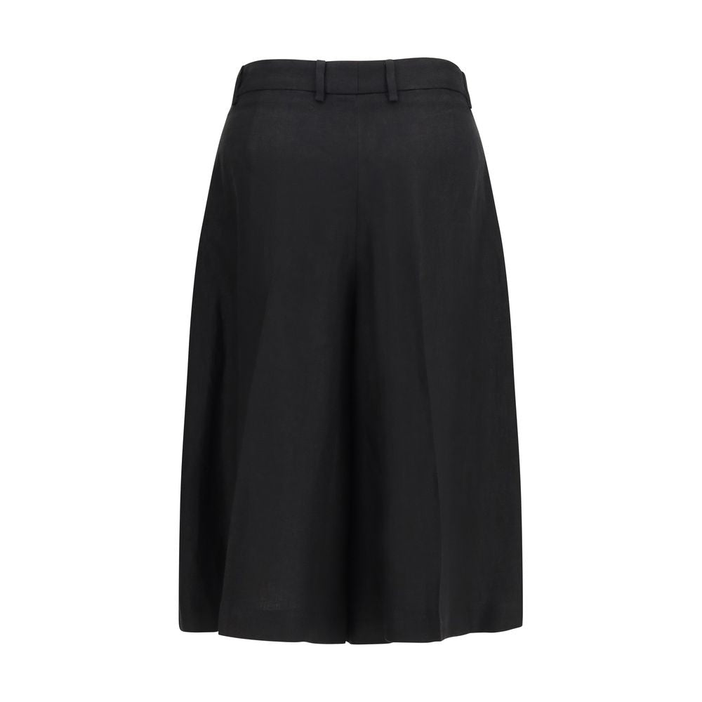 Lardini Bermuda-Shorts aus schwarzer Viskose