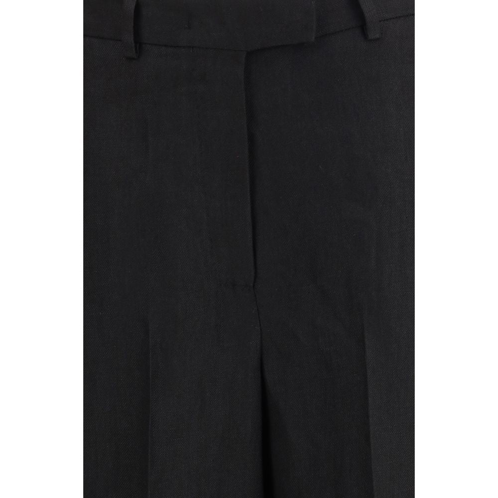 Lardini Bermuda-Shorts aus schwarzer Viskose