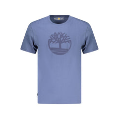 Timberland Blue Organic Cotton Men T-Shirt