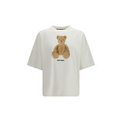 Palm Angels White Cotton T-Shirt
