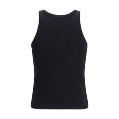 Maison Kitsuné Black Cotton Tank Tops