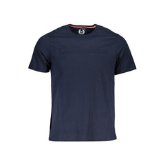 Gianmarco Venturi Blaues Baumwoll-Herren-T-Shirt