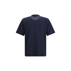 Ami Paris Blue Cotton T-Shirt