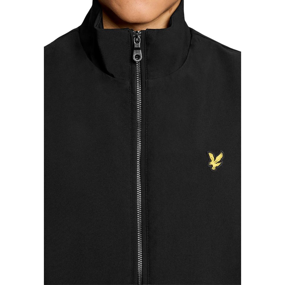 Lyle & Scott Schwarze ärmellose Polyesterjacke