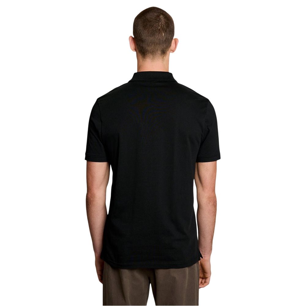Lyle & Scott Schwarzes Baumwollhemd