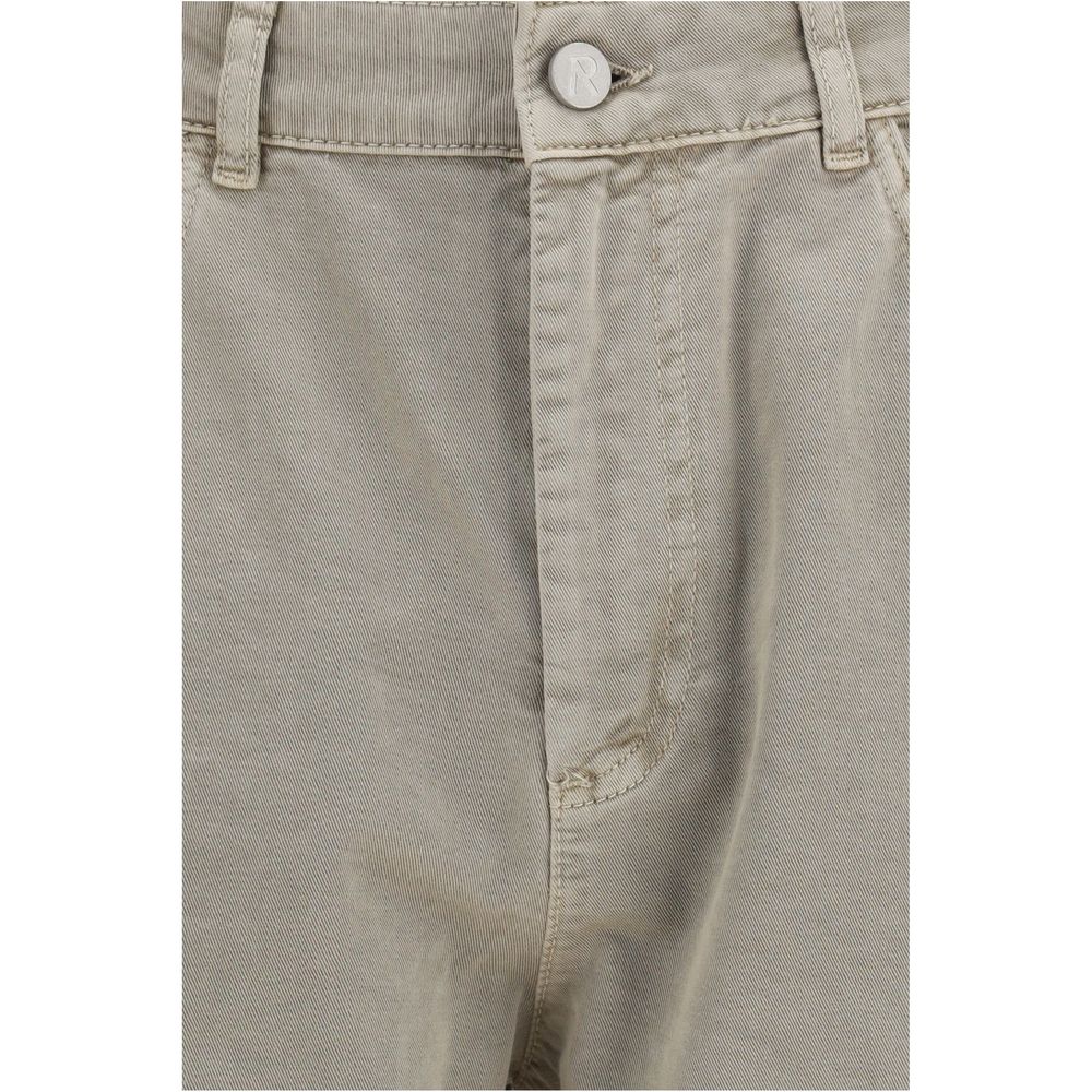 Vertegenwoordig Beige Katoenen Bermuda Shorts