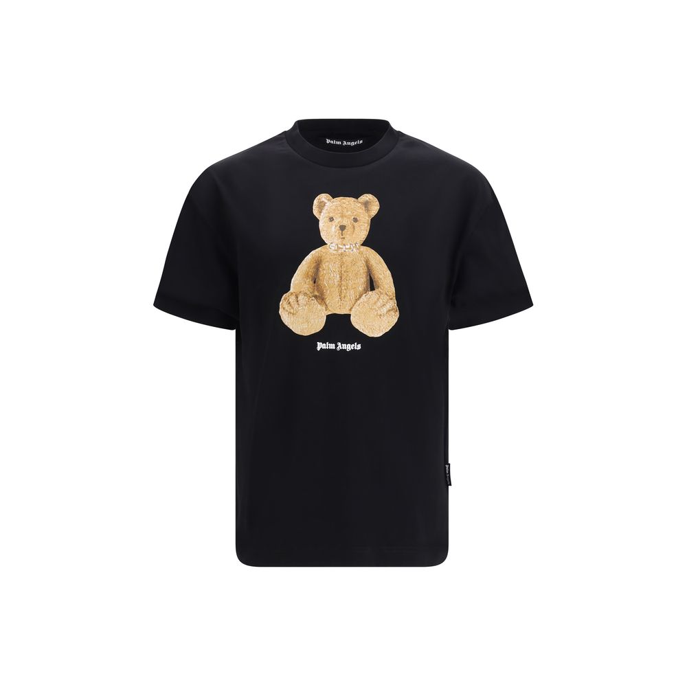 Palm Angels Schwarzes Baumwoll-T-Shirt