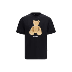Palm Angels Schwarzes Baumwoll-T-Shirt