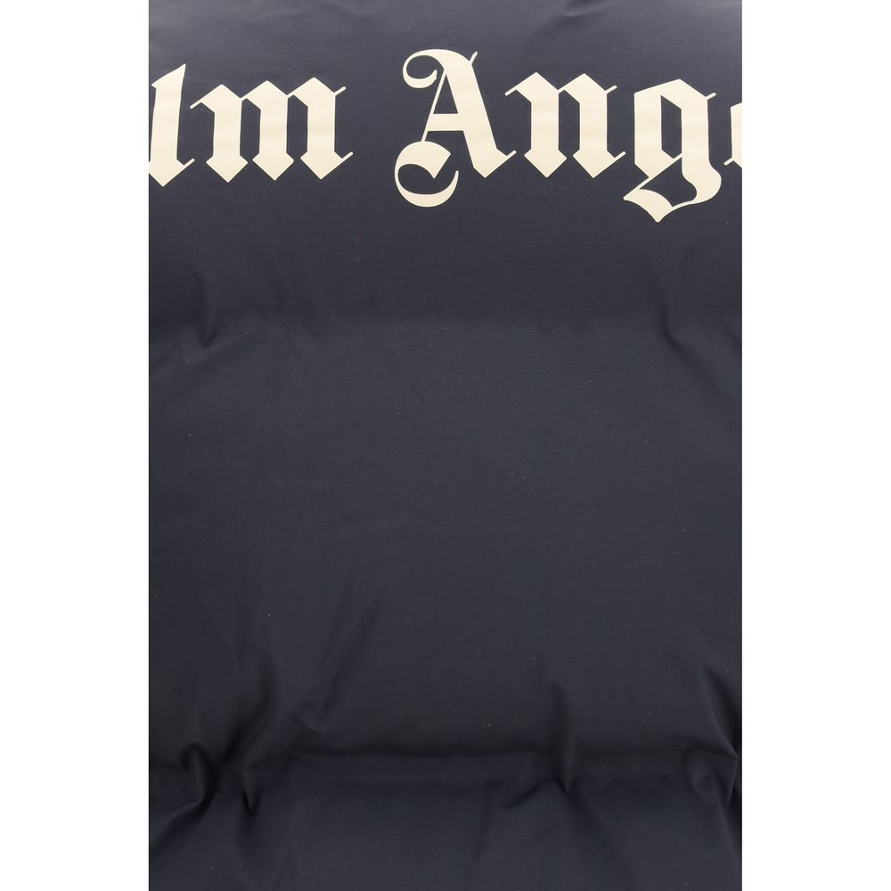 Palm Angels Schwarze ärmellose Jacke aus Polyamid
