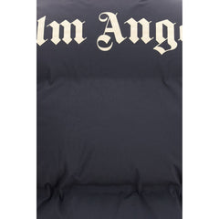 Palm Angels Schwarze ärmellose Jacke aus Polyamid