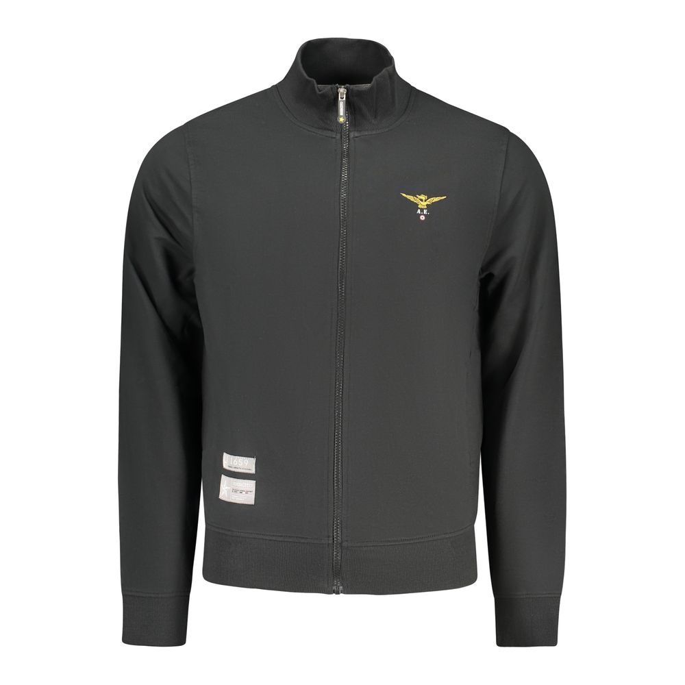 Accademia Militare Herren-Sweatshirt aus schwarzer Baumwolle
