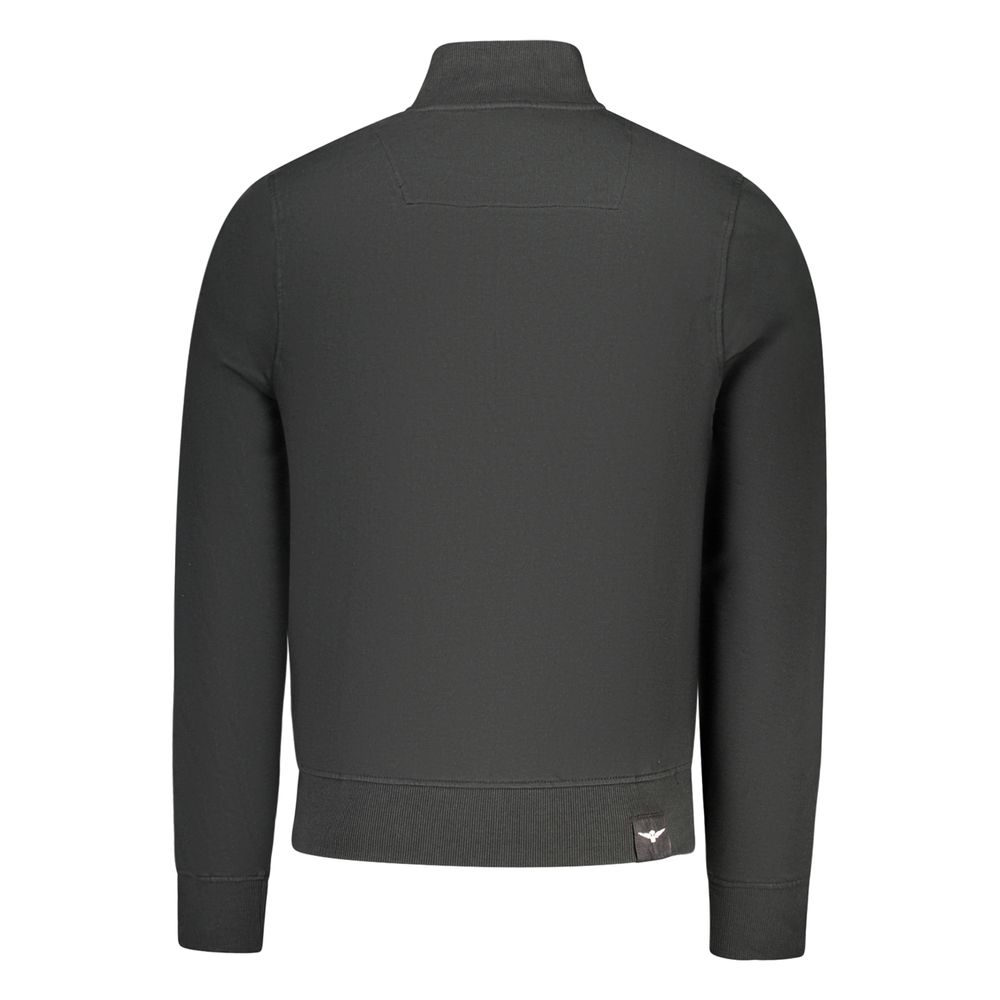Accademia Militare Herren-Sweatshirt aus schwarzer Baumwolle