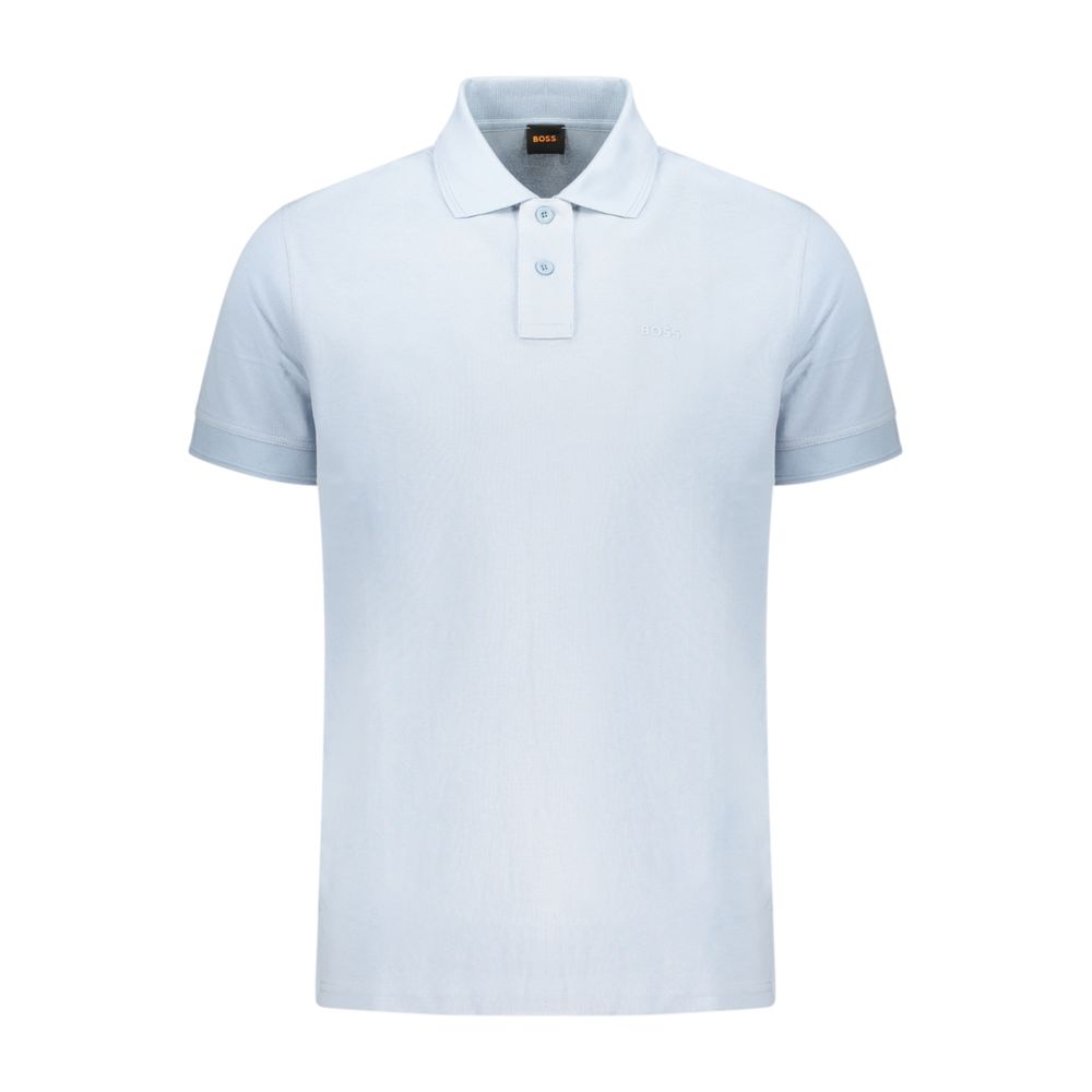 Hugo Boss Azzurro Baumwoll-Polohemd für Herren