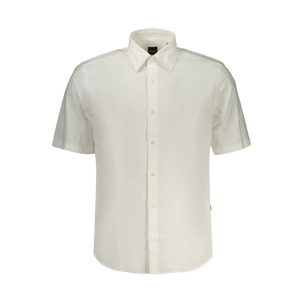 Hugo Boss Bianco Herrenhemd aus Baumwolle