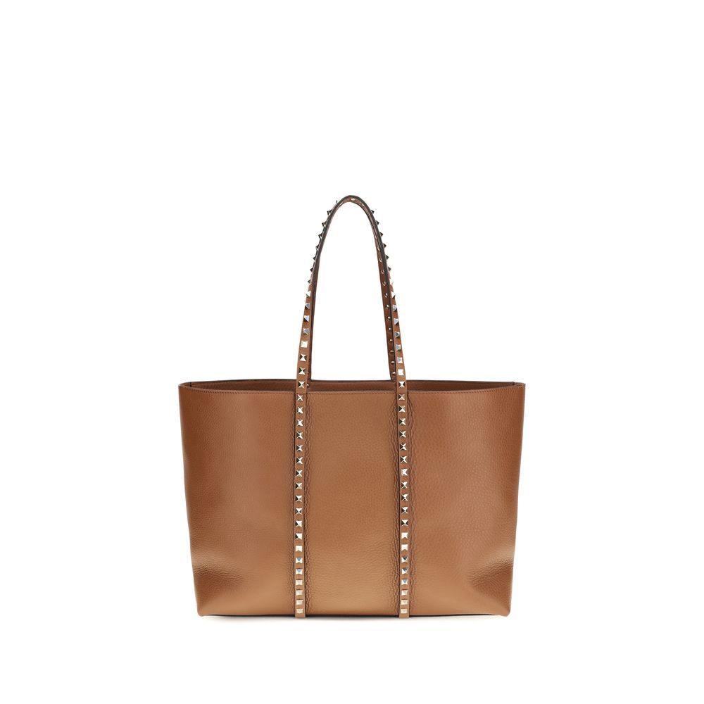 Valentino Garavani Schultertasche aus braunem Kalbsleder Bos Taurus
