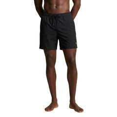 Lyle & Scott Badeshorts aus schwarzem Polyamid