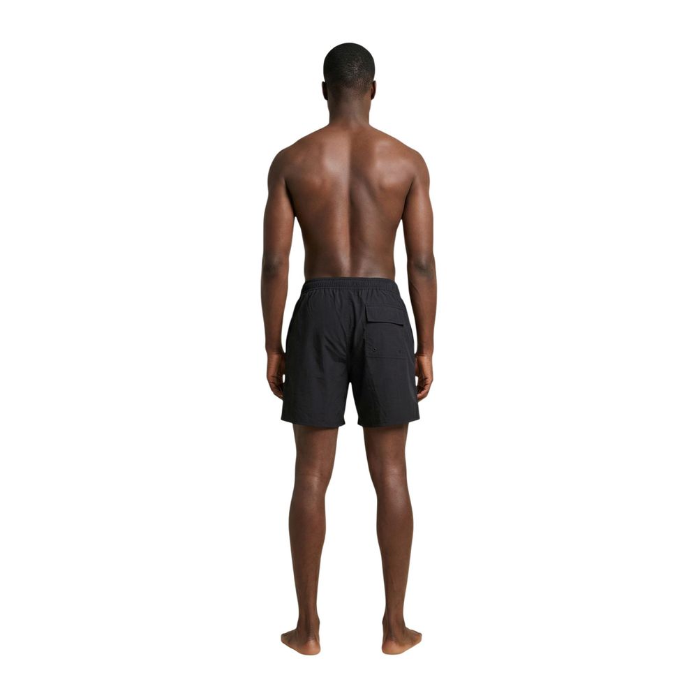 Lyle & Scott Badeshorts aus schwarzem Polyamid