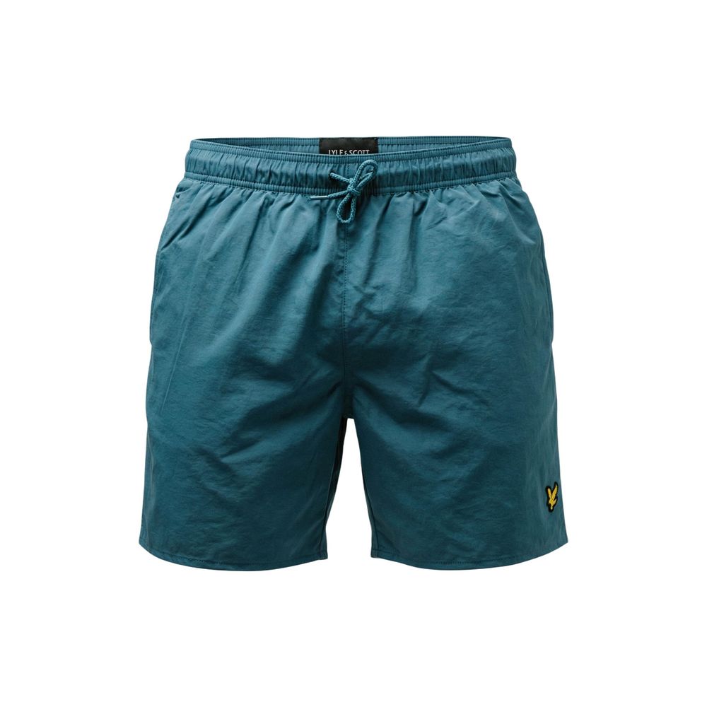Lyle & Scott Blaue Polyamid-Badeshorts