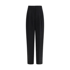 Max Mara Schwarze Leinen-Freizeithose