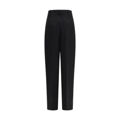 Max Mara Schwarze Leinen-Freizeithose
