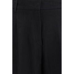 Max Mara Schwarze Leinen-Freizeithose