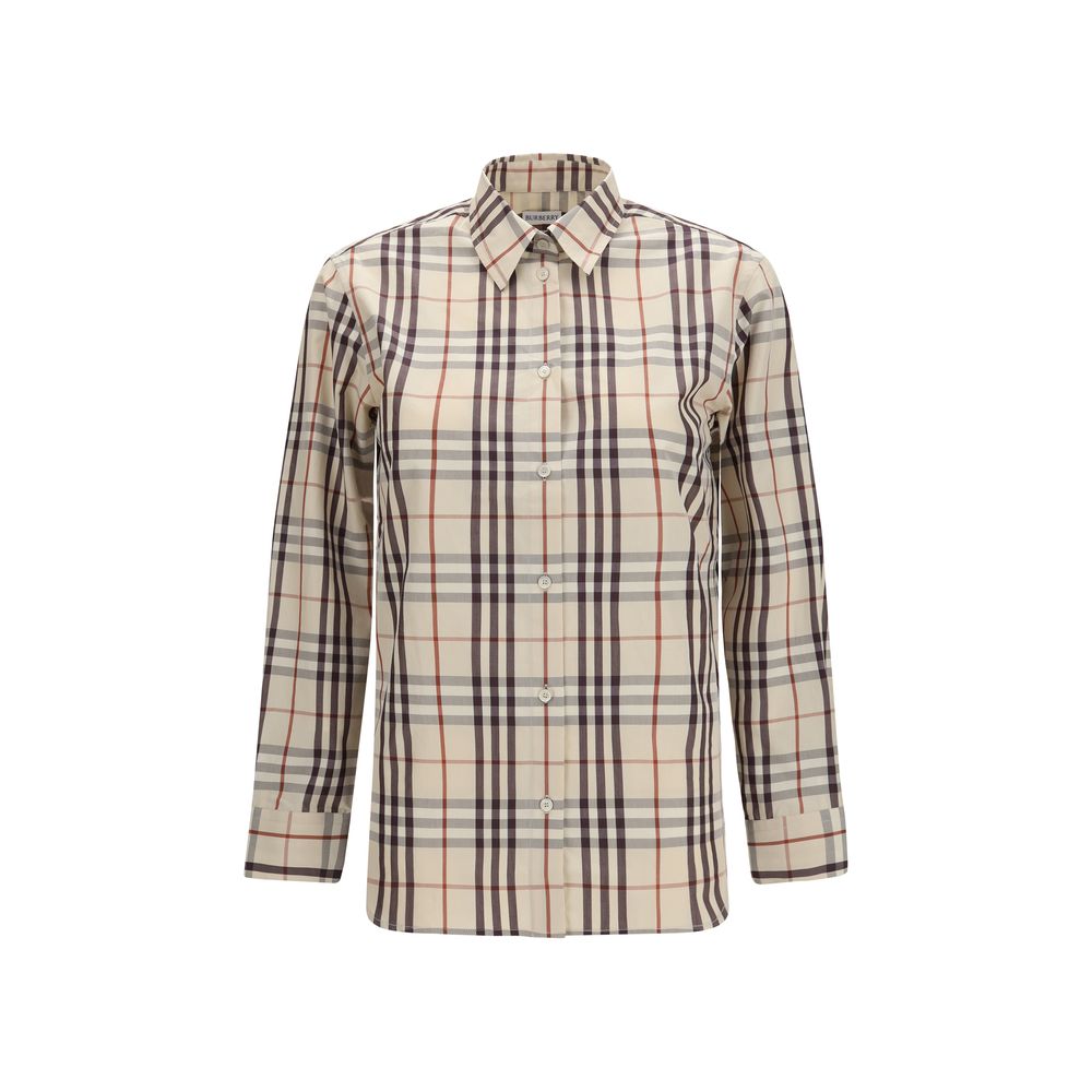 Burberry Beige Baumwollhemd mit Muster