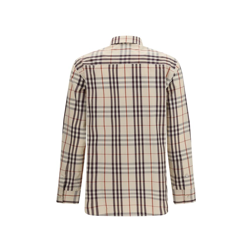 Burberry Beige Baumwollhemd mit Muster