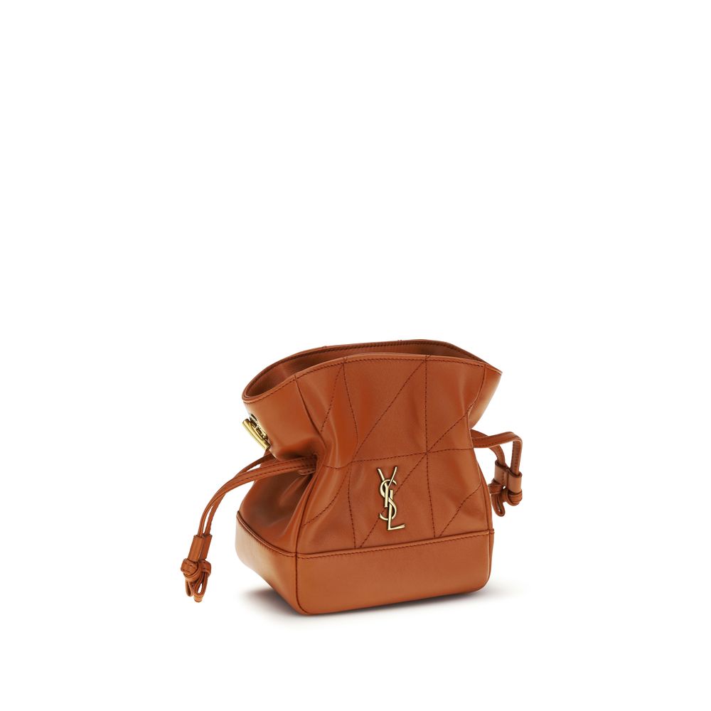 Saint Laurent Orange Lamm Ovis Aries Aries Clutch Bag