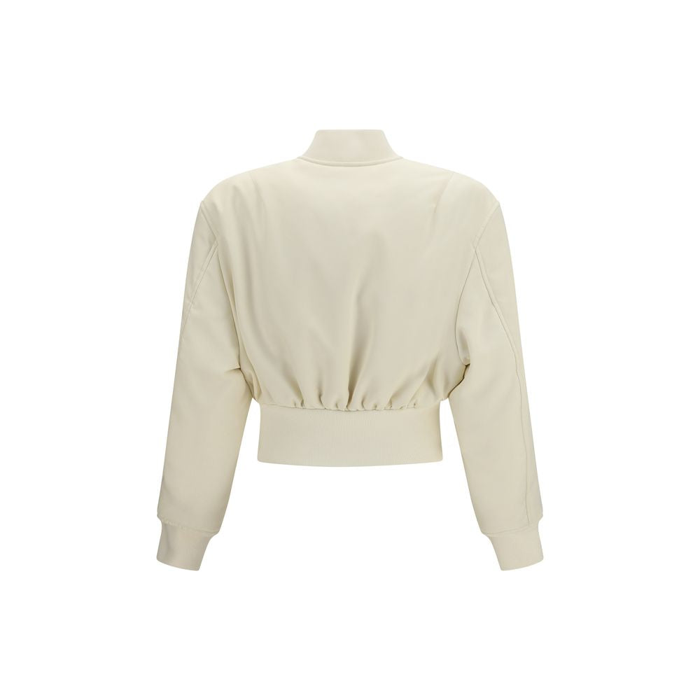 Balenciaga Bomber aus beigem Polyester