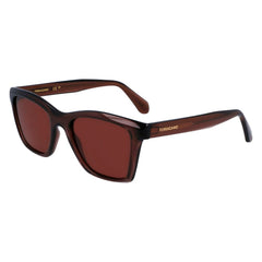 Ferragamo – Braune Sonnenbrille mit Spritzguss